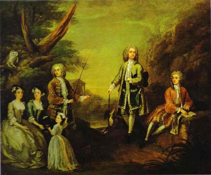 The Ashley and Popple Family by William Hogarth