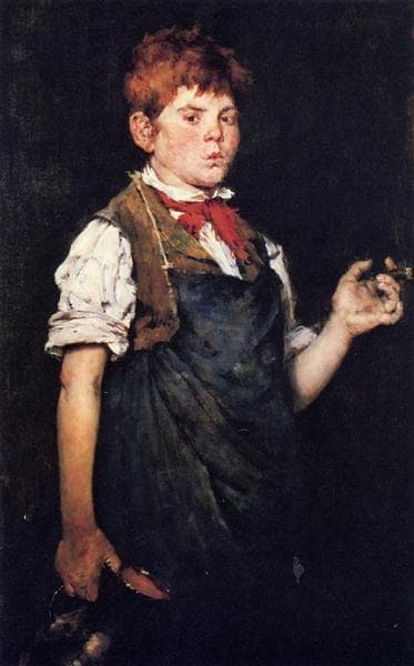 The Apprentice (Boy Smoking) by William Merritt Chase