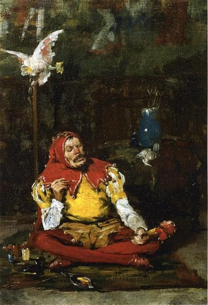 The King's Jester by William Merritt Chase at Private Collection