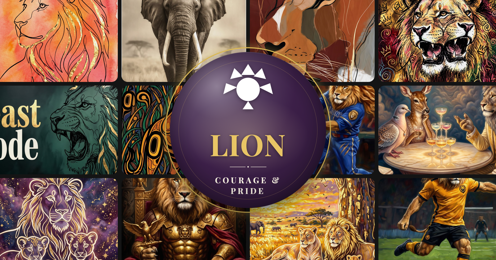 Lion art