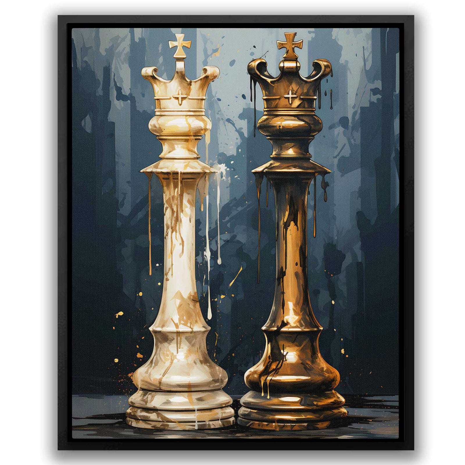 Artful Checkmate: Emotive Chess Paintings Revealed - Luxury Wall Art