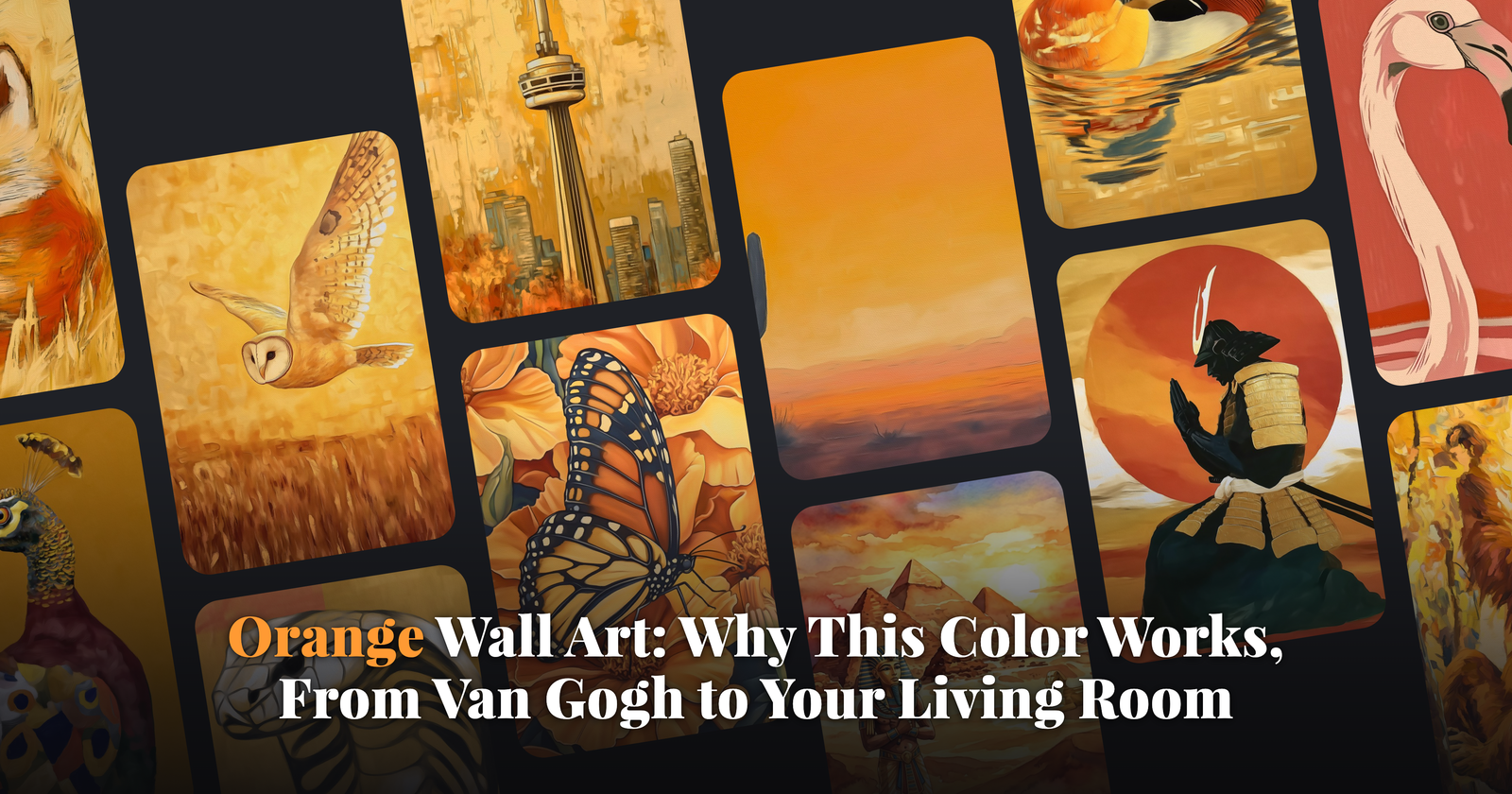 Orange Wall Art: Why This Color Works, From Van Gogh to Your Living Room: mosaic hero