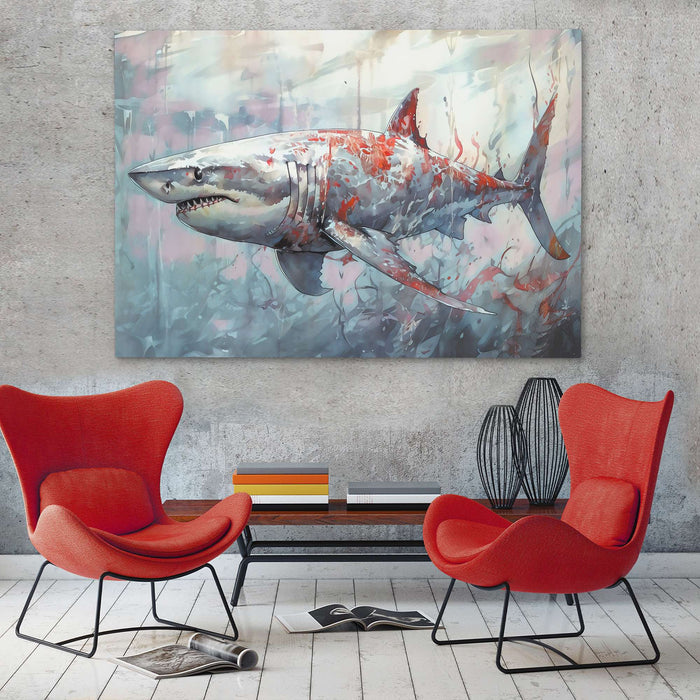Fearless Beauty: Discover the Power of Shark Art - Luxury Wall Art