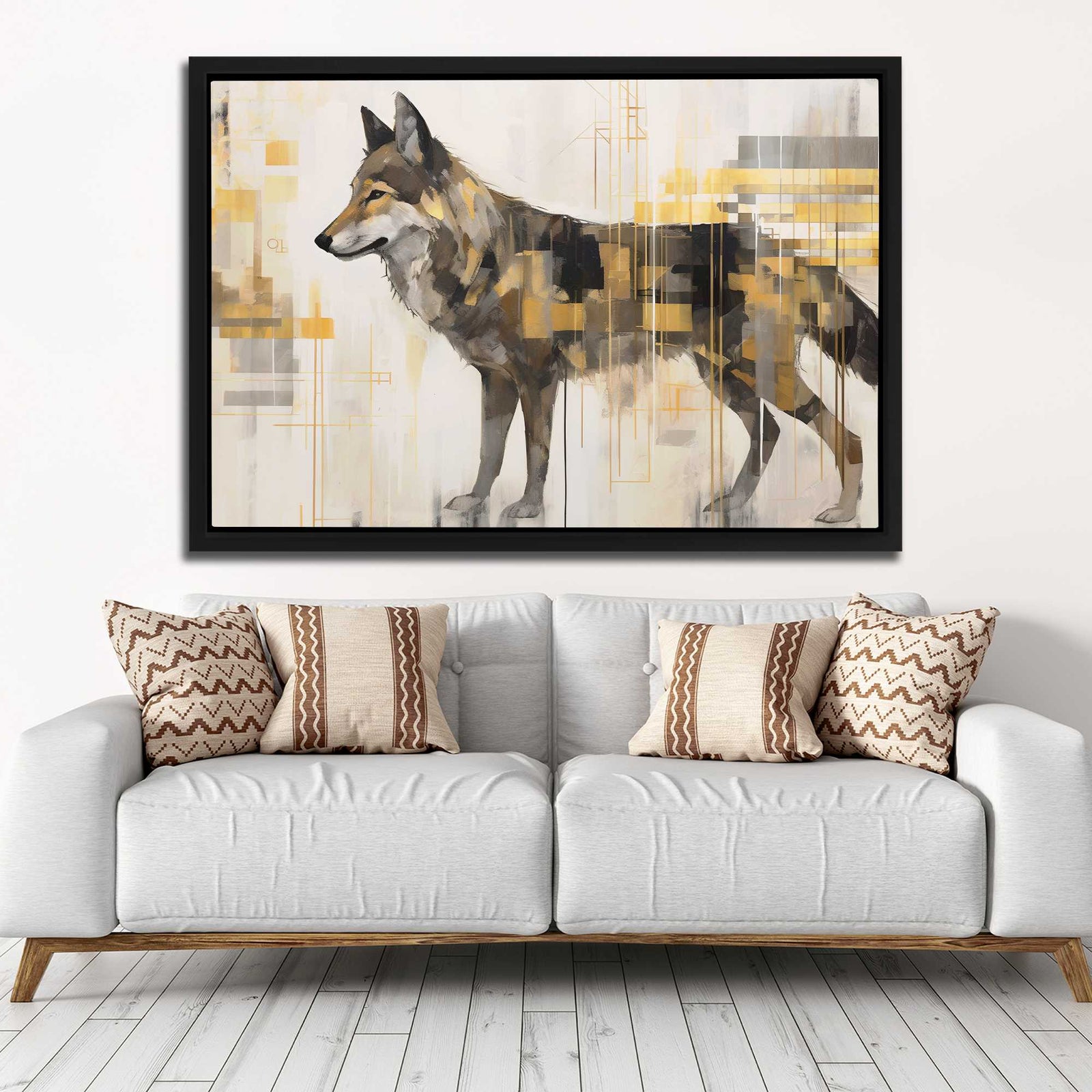 Fierce Gaze, Gentle Heart: The Duality in Wolf Paintings - Luxury Wall Art