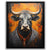 Heart and Horns: Stirring Emotions through Bull Artistry - Luxury Wall Art