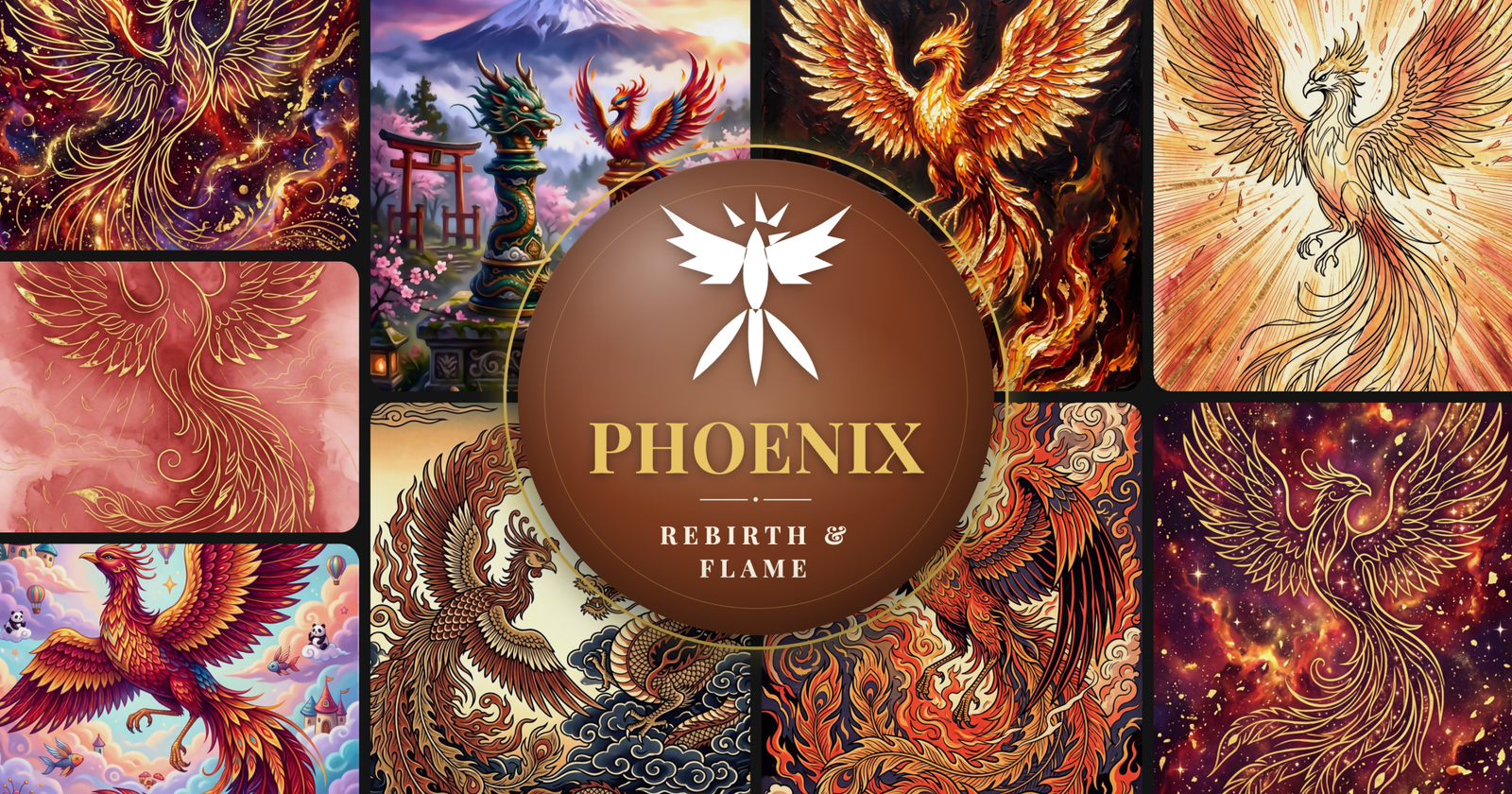 Phoenix Art: A Symbol of Rebirth Across Centuries - Luxury Wall Art