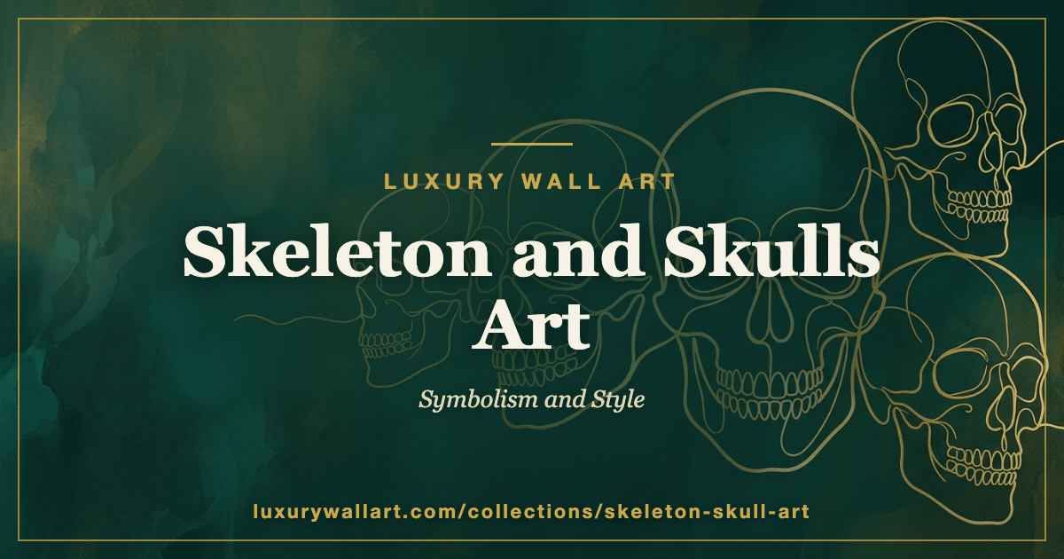Skeleton and Skulls Art: Symbolism, History, and Meaning - Luxury Wall Art