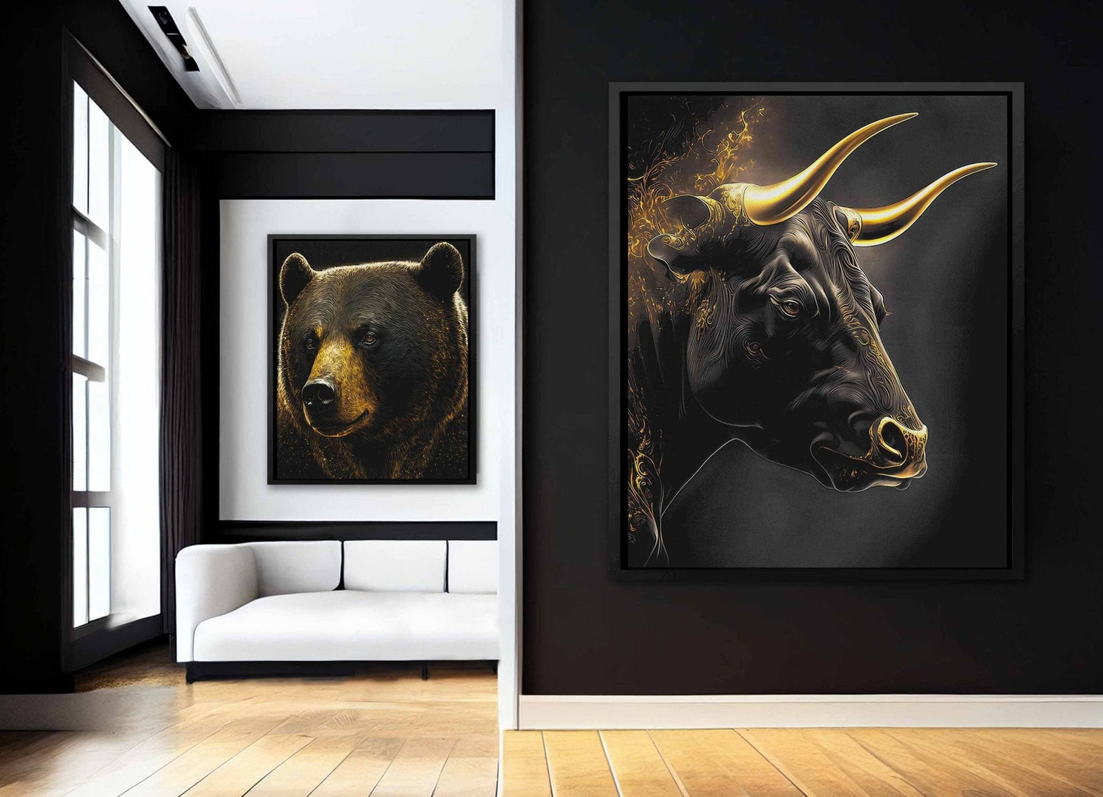 The Bull and Bear Market: How to Predict the Future - Luxury Wall Art