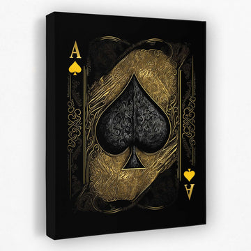 Ace of Spades Poker Card Wall Art