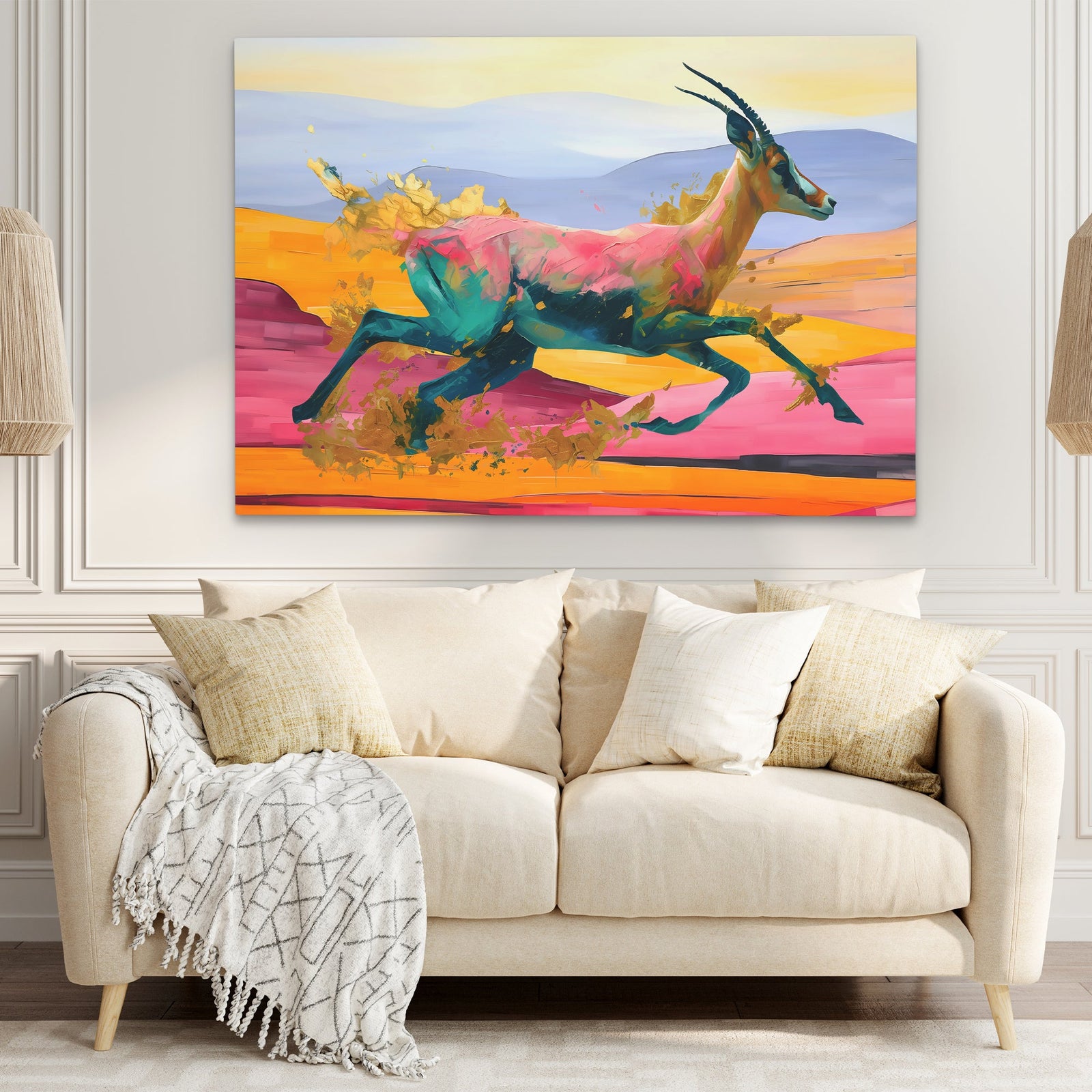 Antelope Paintings - Capture Nature's Grace - Luxury Wall Art