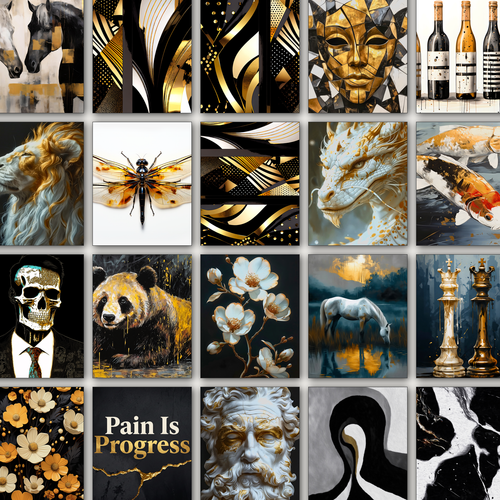 Black Gold and White