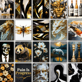 Black Gold and White