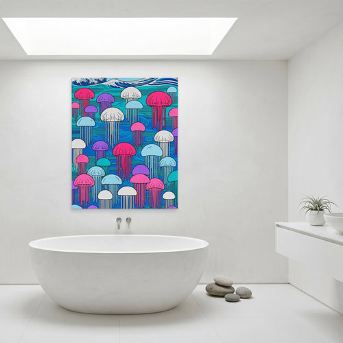 Blue Bathroom Wall Art