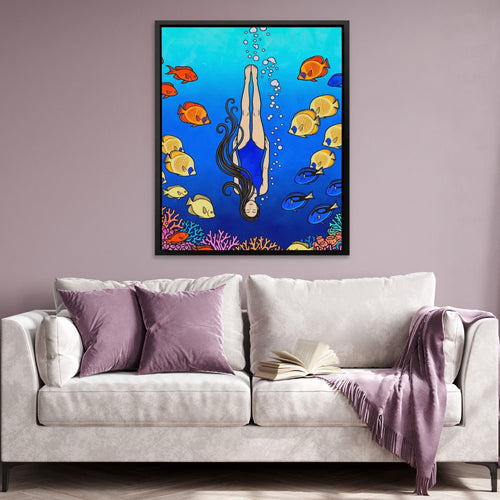 Blue Living Room Wall Art