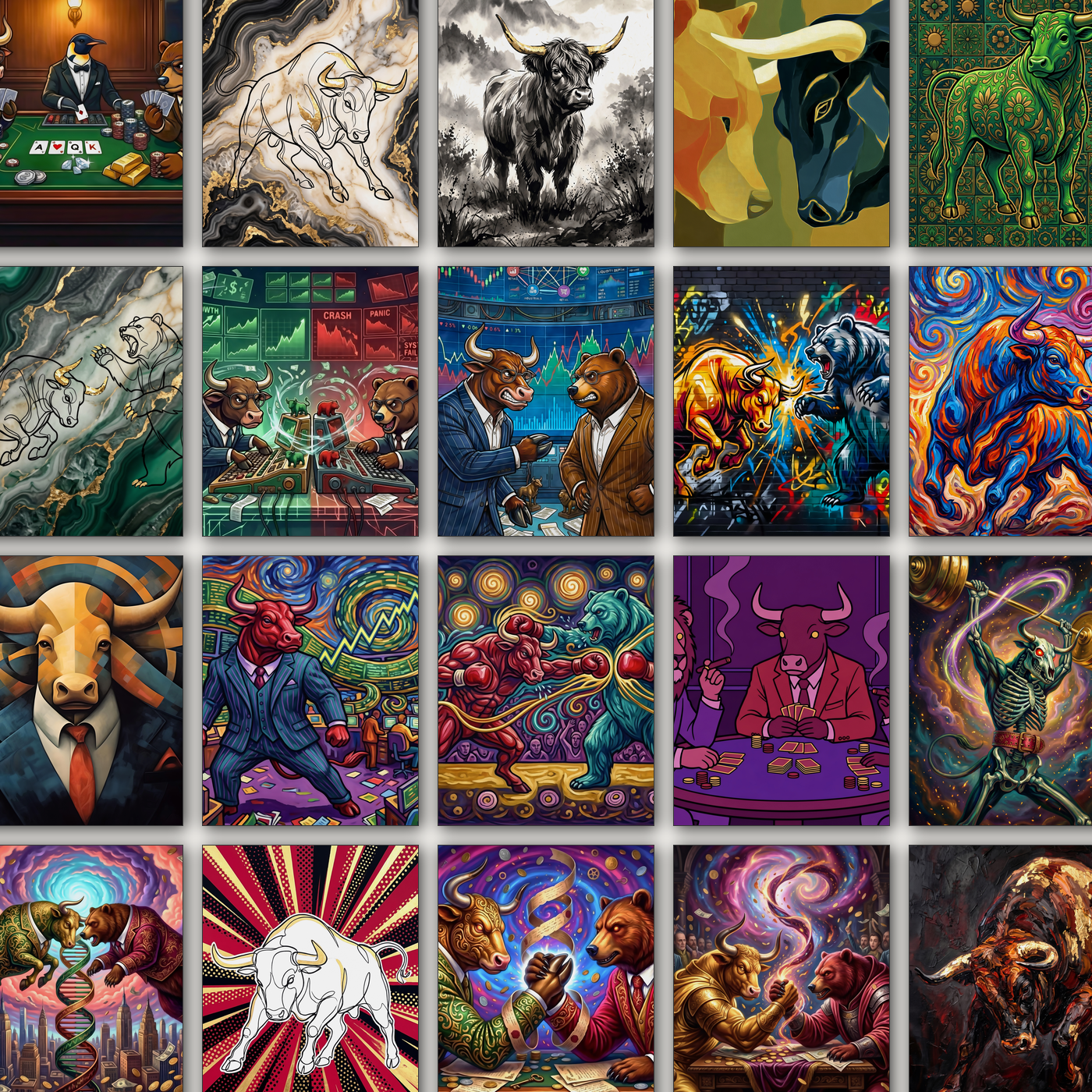 Bull Paintings