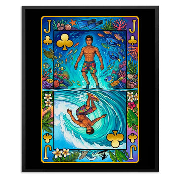 Jack of Clubs Poker Card Wall Art