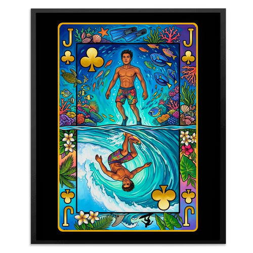 Jack of Clubs Poker Card Wall Art