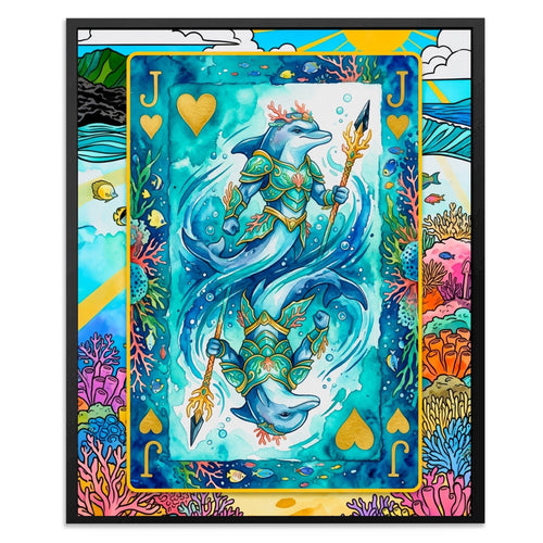 Jack of Hearts Poker Card Wall Art