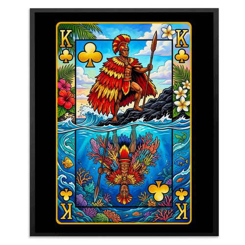 King of Clubs Poker Card Wall Art