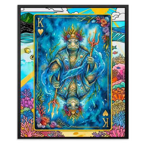 King of Hearts Poker Card Wall Art