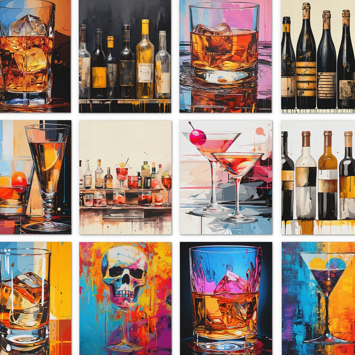 Bar room canvas art