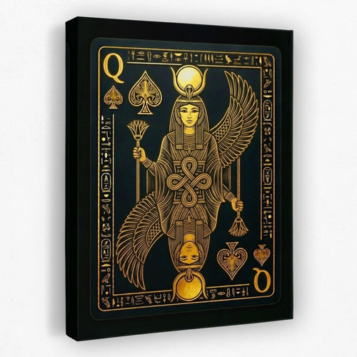Queen of Spades Poker Card Wall Art