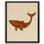 a picture of a brown whale on a white background