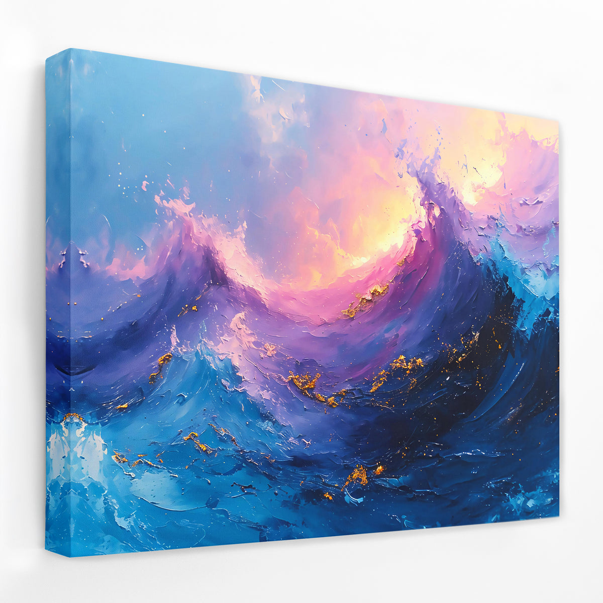 a painting of a wave in the ocean