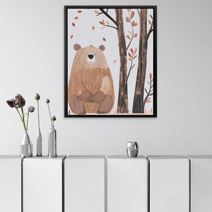 a picture of a bear in the woods