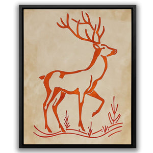 a picture of a deer with antlers on it