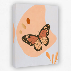 a painting of a butterfly on a white background