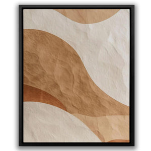 a picture of a brown and white abstract painting