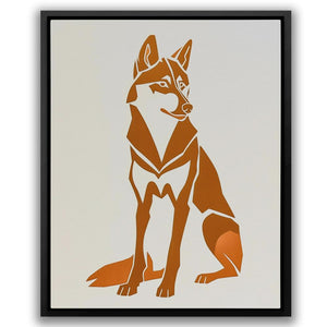 a picture of a fox on a white background