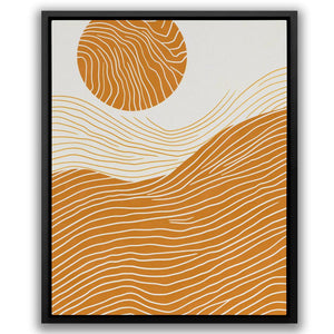 a picture of an orange and white landscape