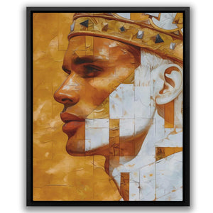 a painting of a man with a crown on his head