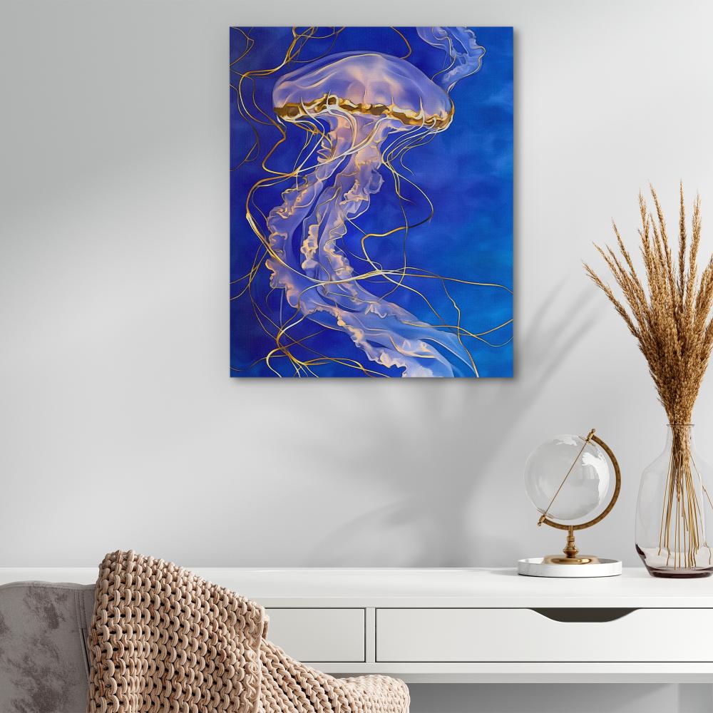 Jellyfish stylish pictures decor for home Underwater Life good modern print wall art, Jellyfish picture print, Jellyfish original decor wall