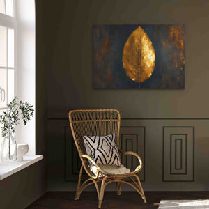 a room with a chair and a painting on the wall