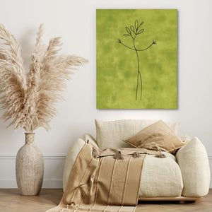 Twiggy - Fun Nature Line Art Illustration - Luxury Wall Art 