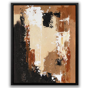 a picture of a brown and black painting