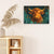 a painting of a cow in a room