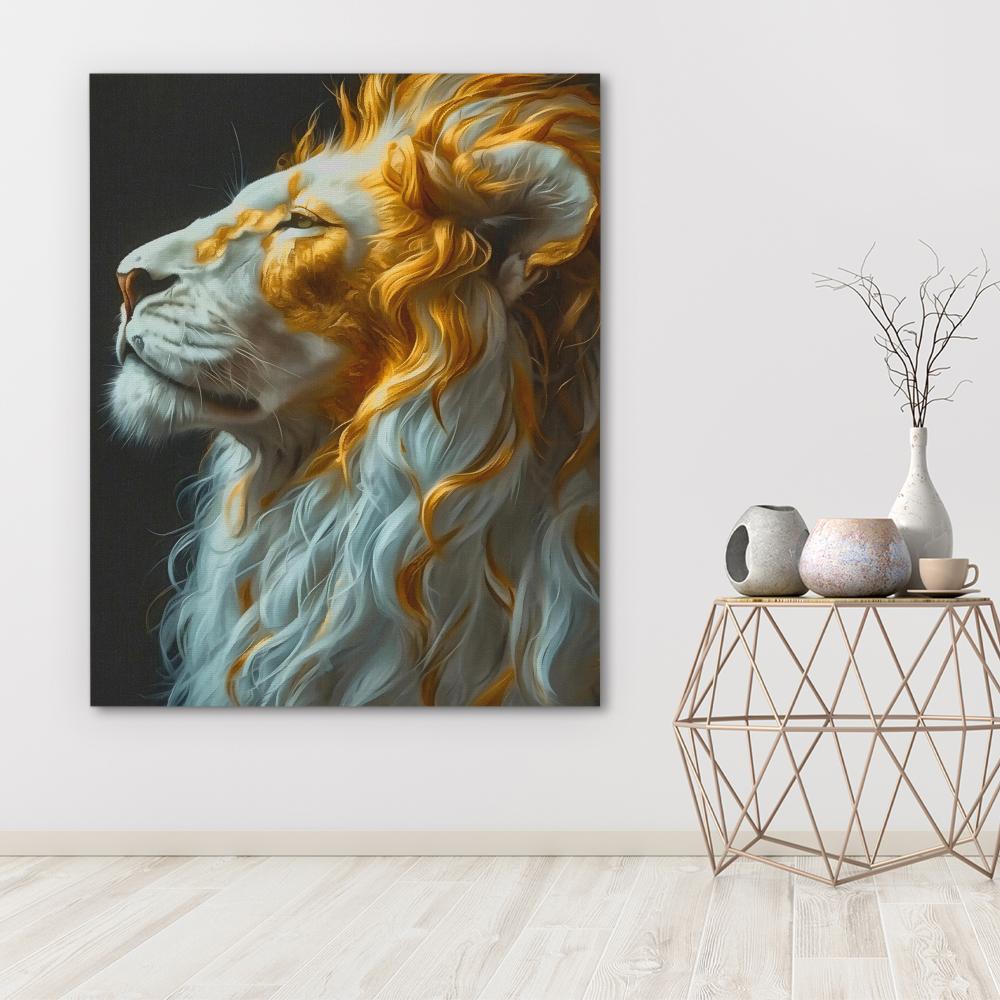 Mesmerizing Lion Powerful Canvas Art - Luxury Wall Art 