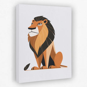 a picture of a lion on a white background