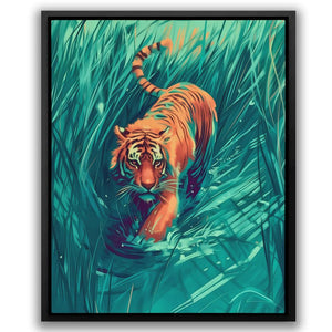 a picture of a tiger in the water