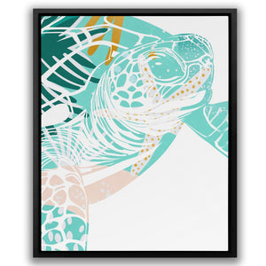 a picture of a sea turtle on a white background