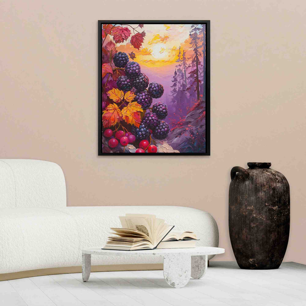 Wild Berries Nature Landscape - Luxury Wall Art