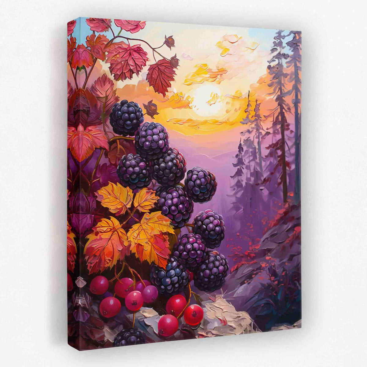 Wild Berries Nature Landscape - Luxury Wall Art