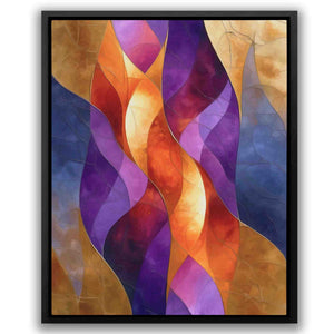 a picture of a painting of abstract shapes