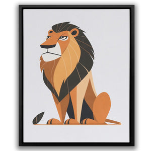 a picture of a lion on a white background