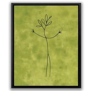 Twiggy - Fun Nature Line Art Illustration - Luxury Wall Art 