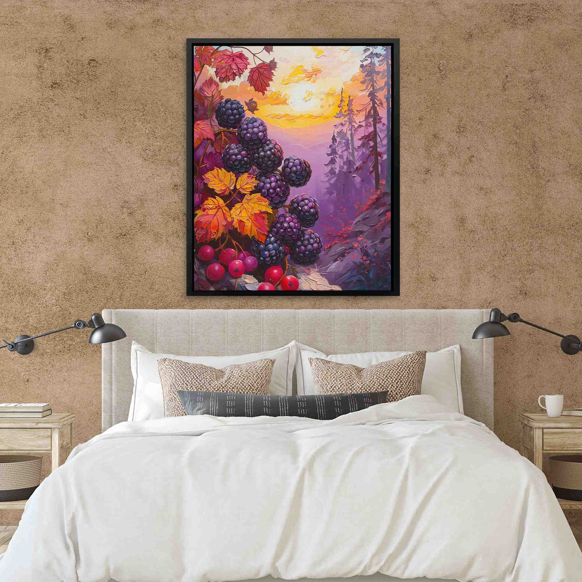 Wild Berries Nature Landscape - Luxury Wall Art